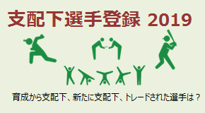 支配下登録 2019