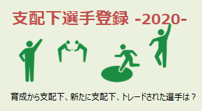 支配下登録 2020