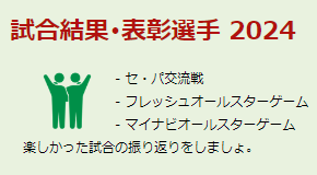 試合結果 表彰選手 2024