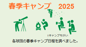 春季キャンプ 2025