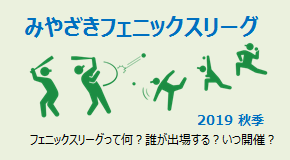 みやざきフェニックスリーグ　2019 秋季 開催要項